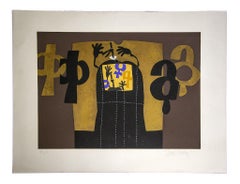 Composition - Original Screen Print by Jose Ciuha - 1970s