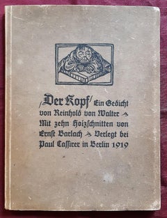 Der Kopf - Rare Book Illustrated by Ernst Barlach - 1919