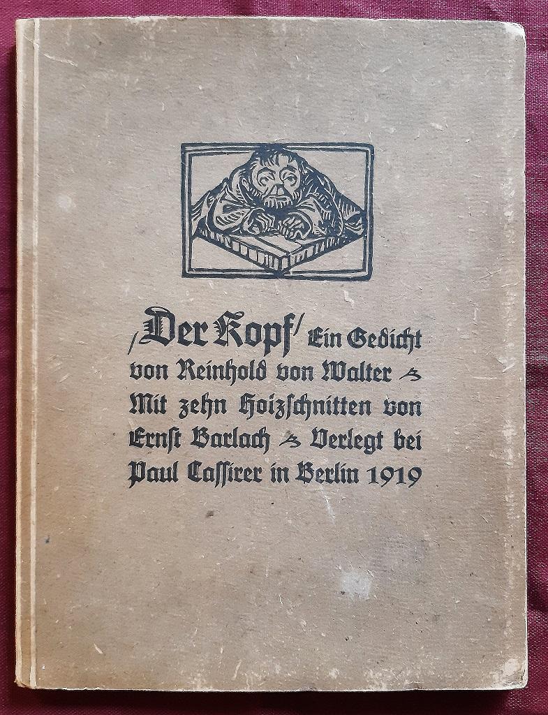 Der Kopf - Rare Book Illustrated by Ernst Barlach - 1919 For Sale 1