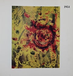 Devenir de Fontana por M. Tapié - Dibujo espacialista de Lucio Fontana - 1961