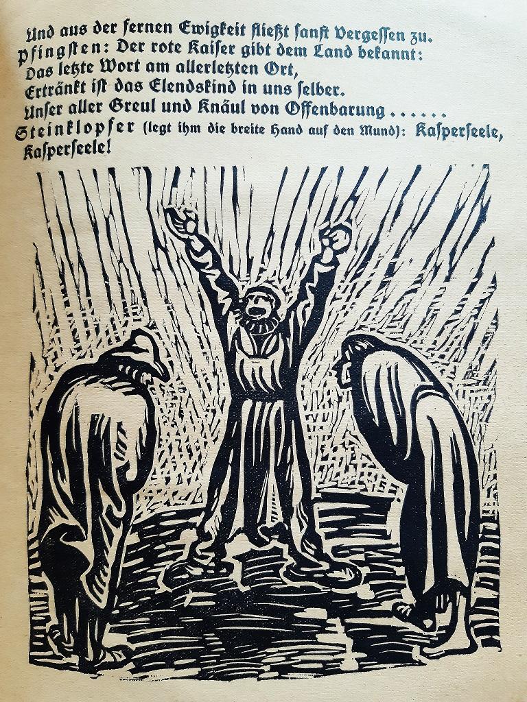 Der Findling - Seltenes Buch mit Gravur von Ernst Barlach - 1922