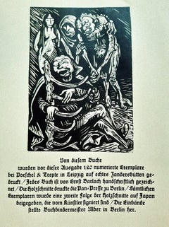 Walpurgisnacht  - Rare Book Illustrated by Ernst Barlach - 1923