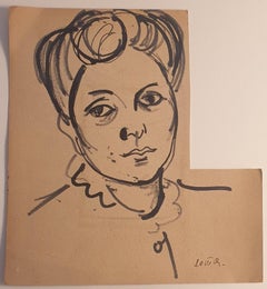 Portraits - Original Watercolor Drawing - mid-20th Century