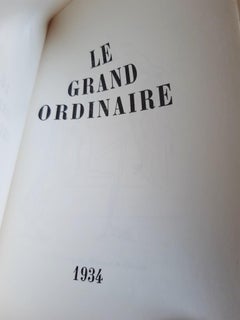 Le Grand Ordinaire - Livre rare illustré par Oscar Dominguez - 1943