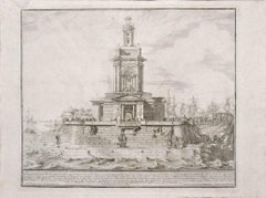 Port of Naples – Radierung nach M. Specchi – Mitte des 18. Jahrhunderts
