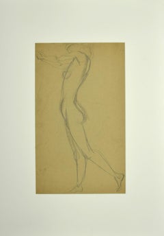 Nude der Frau - Original Bleistift - Anfang des 20. Jahrhunderts