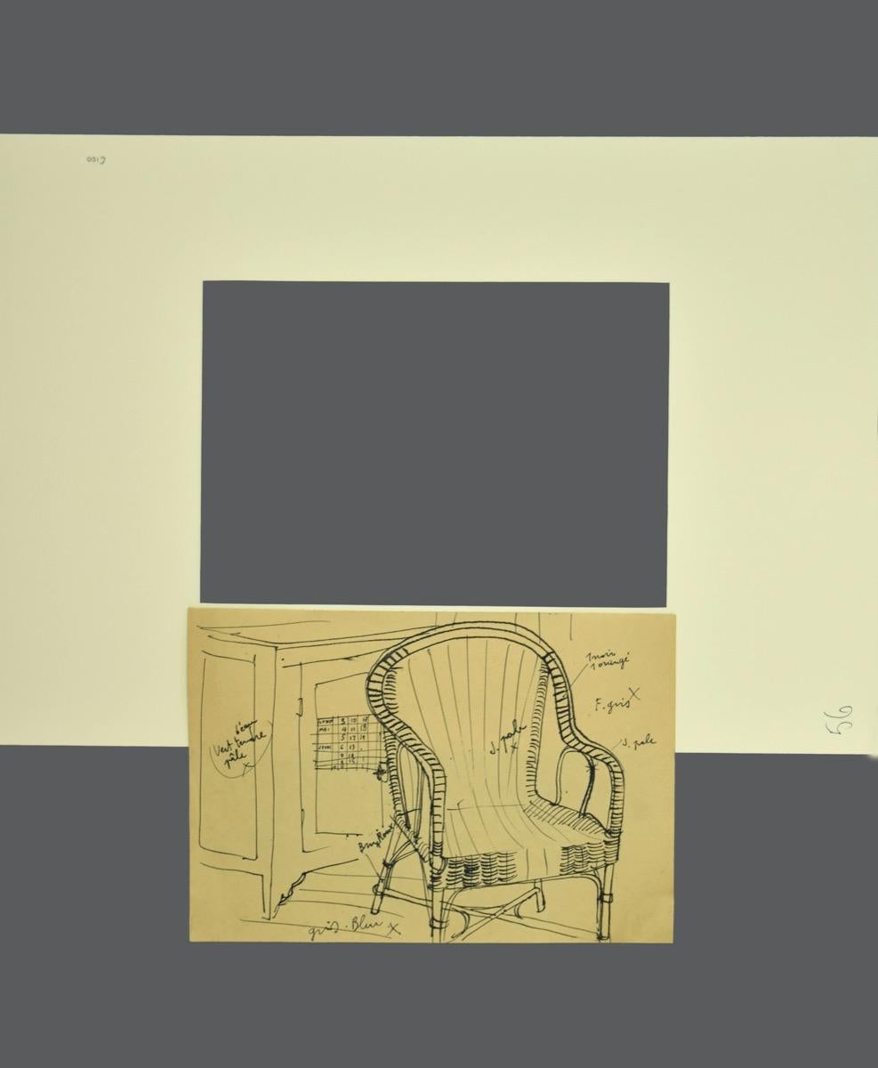 Innenraum -  Tinte - Mitte des 20. Jahrhunderts – Art von Unknown