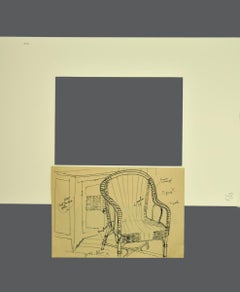 Home interior -  Ink - Mid-20th Century