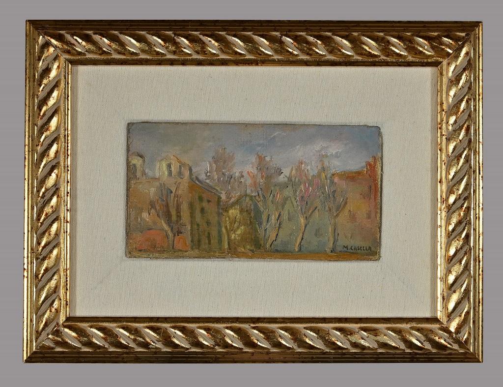 Rome - Oil Painting on Panel by Michele Cascella - Mid-20th Century