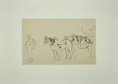 Workhorses - Original Watercolor - 1909
