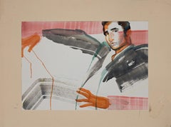 Retrato de hombre 2019 - Acuarela de Anastasia Kurakina - 2019
