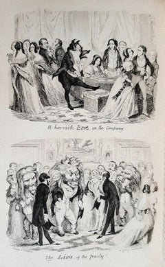 Livre de table George Cruikshanks - Livre rare illustré par G. Cruikshank - 1845