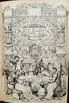 Libro de mesa de George Cruikshank - Libro raro ilustrado por G. Cruikshank - 1845