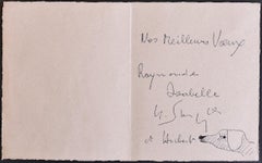 Composition - Watercolor Drawing on Paper by G. Singer - 1962