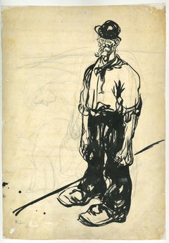 Landwirt - Originalzeichnung von G. Galantara - 1909