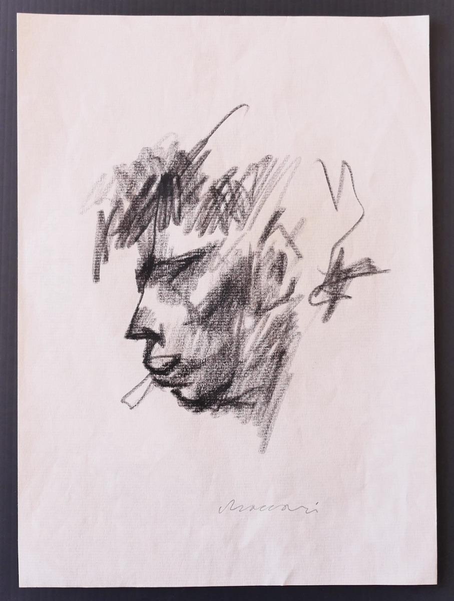 Portrait is an original modern artwork realized by the Italian artist Mino Maccari (Siena, 1898 - Rome, 1989).

Original drawing in pencil on Ivory paper. 

Hand-signed in pencil by the artist on the lower corner: Mino Maccari.

Good