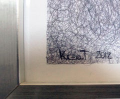 The Parallel Road - Original Pen on Paper by KEZIAT - 2012