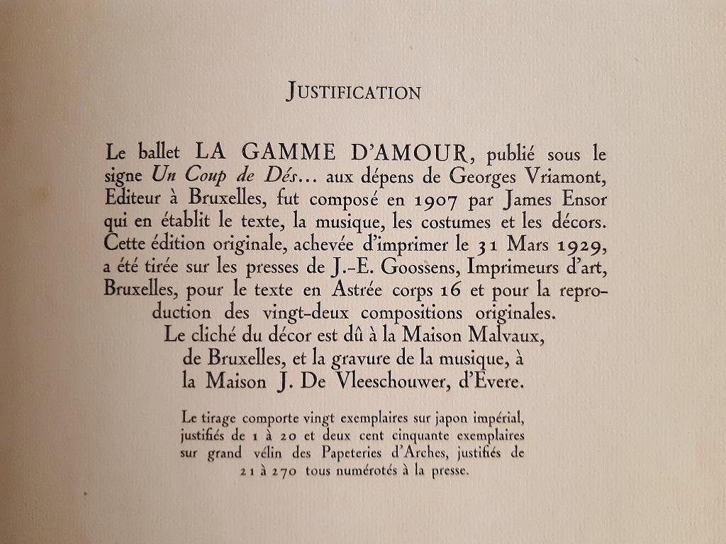 La Gamme d’Amour - Vintage Rare Book Illustrated by James Ensor - 1929 4