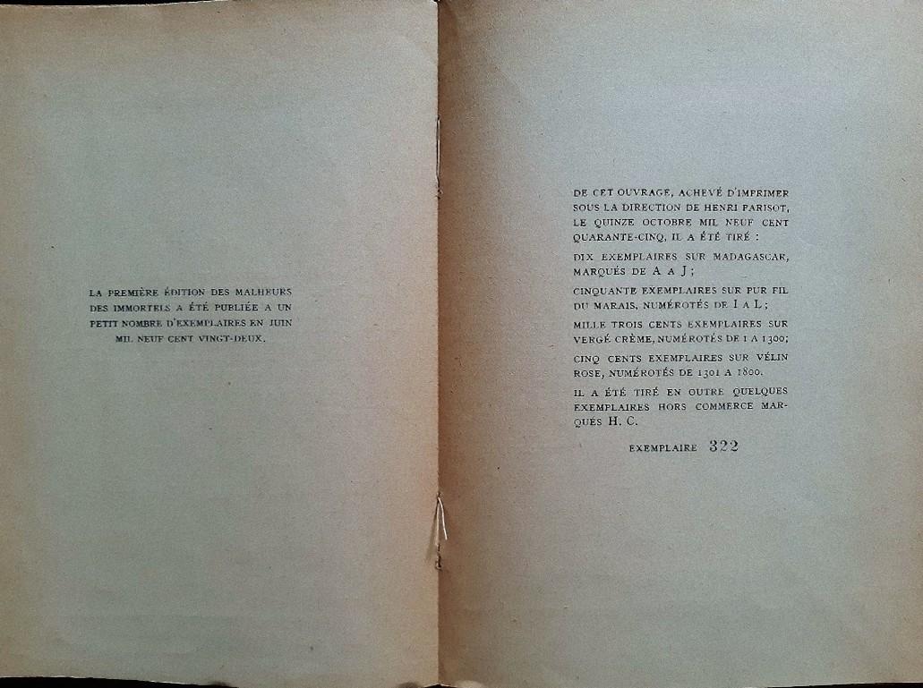 Les Malheurs des Immortels - Rare Book Illustrated by Max Ernst - 1945 5