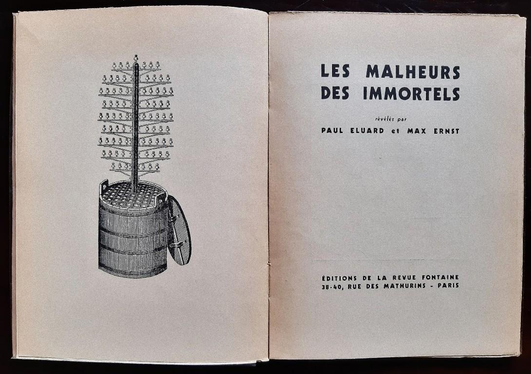 Les Malheurs des Immortels - Rare Book Illustrated by Max Ernst - 1945 6
