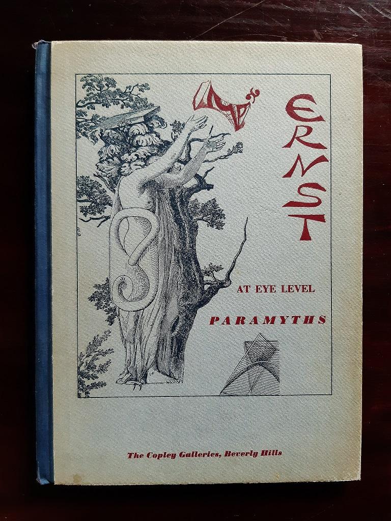 Au niveau des yeux  Paramythes est un livre rare moderne et original illustré par Max Ernst (1891 - 1976) et écrit par divers auteurs en 1949.

Édition originale, conçue par Max Ernst comme catalogue pour les galeries Copley, avec des textes de