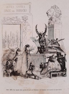 Vie Privée et Publique des Animaux - Illustrations by J.J. Grandville - 1868