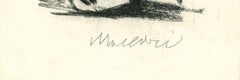 Three Horsemen - Charcoal by Mino Maccari - 1960s