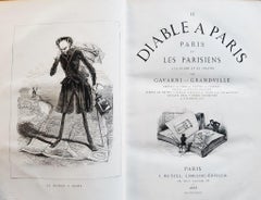 Le Diable à Paris - Rare Book Illustrated by Paul Gavarni - 1869