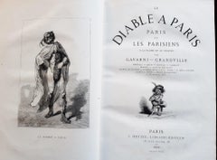 Antique Le Diable à Paris - Rare Book Illustrated by Paul Gavarni - 1869