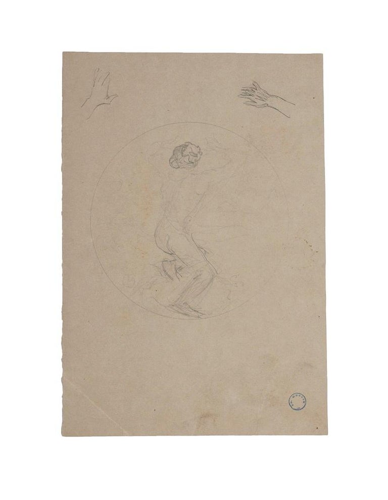 Figures of Woman is an original pencil drawing realized by Charles Lucien Moulin in the early 20th Century.

Good conditions on a brown paper, except for worn paper on the left margin.

A little stamp of the artist on the lower right corner.

Charle
