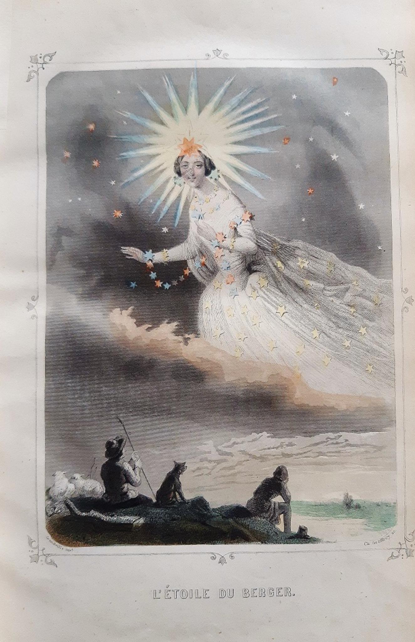 Les Etoiles - Seltenes Buch von J.J Grandville - 1849