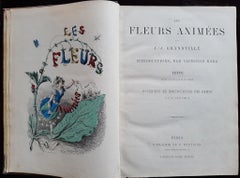 Les Fleurs Animes - Seltenes Buch von J.J Grandville - 1847