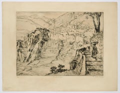 Paesaggio - Acquaforte di Friedi Gold Boille - 1935