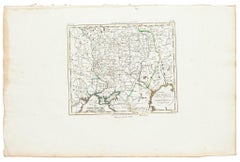 Map of Russia - Etching by Marco Di Pietro - 19th Century