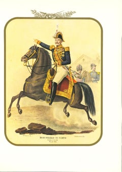 Field Marshal - Lithographie originale d'Antonio Zezon - 1853