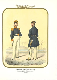 Esercito del mare: Genio marittimo - Litografia di Antonio Zezon - 1855
