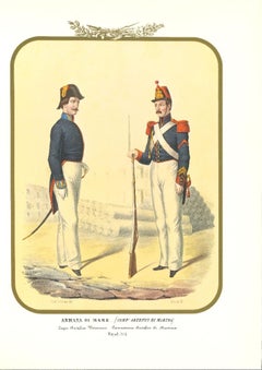 Marina Militare: Artigiani della Marina - Litografia di Antonio Zezon - 1855