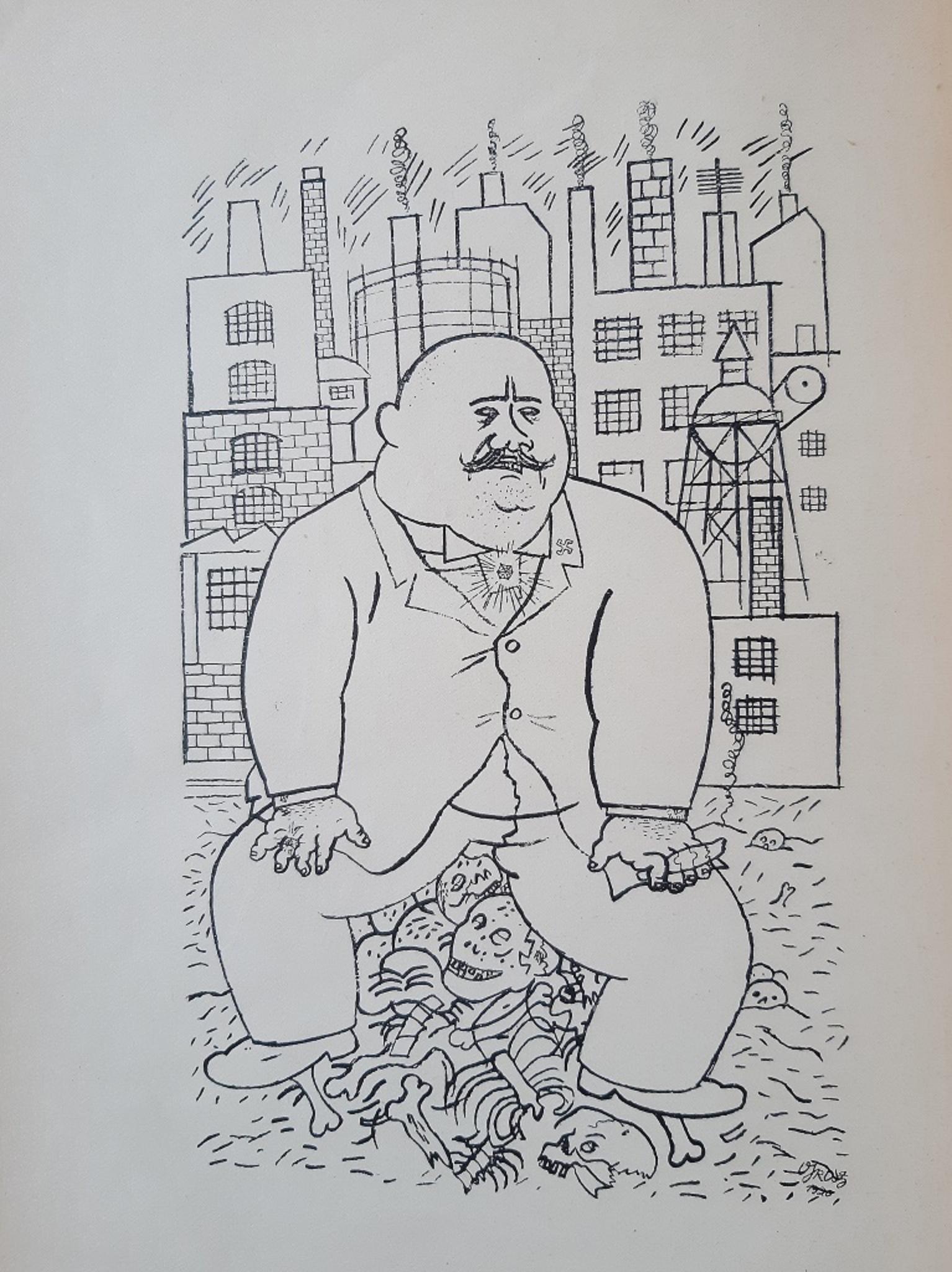 Das Gesicht der Herrschenden Klasse - Rare Book Illustrated by G. Grosz - 1920 For Sale 1