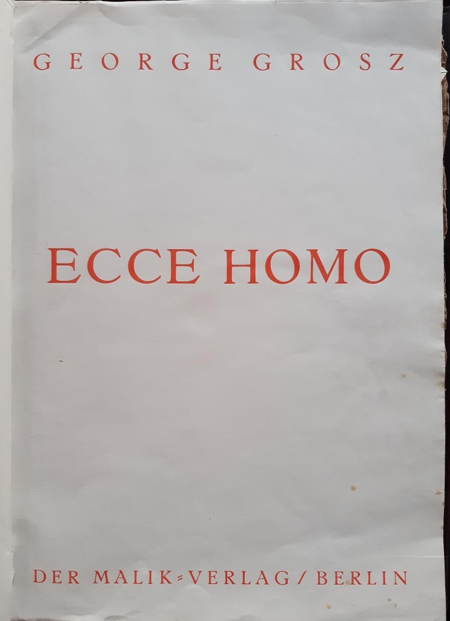 Ecce Homo - Rare Book Illustrated by George Grosz - 1923 For Sale 2