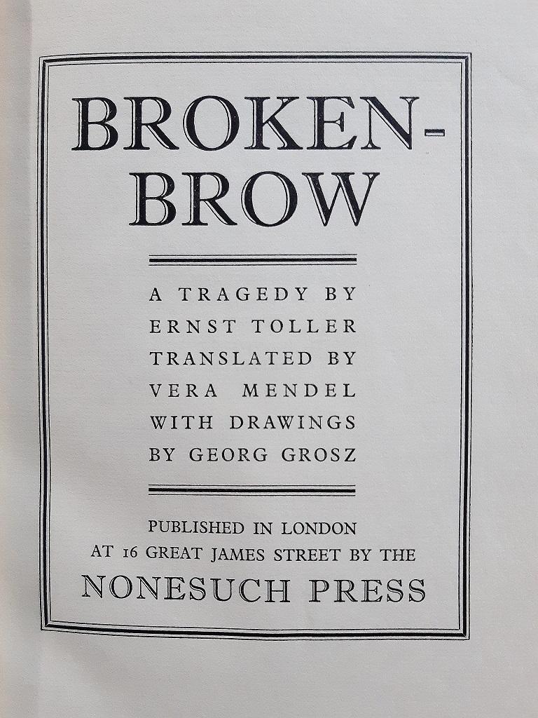 Brokenbrow - Rare Book Illustrated by George Grosz - 1926 For Sale 2