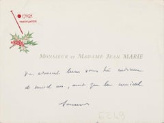 Boat - Original Pen Sketch - Mid-20th Century