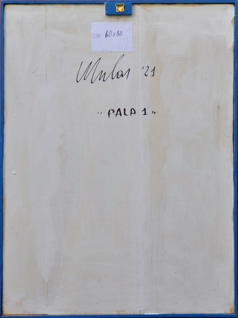 Pala n°1 is an Original Contemporary Artwork realized in 2001 by the Italian Contemporary artist Franco Mulas (Rome, 1938). 

Original Oil painting on Wood. 

Dimensions: cm 60 x 3 x 80.

Hand-signed, dated and titled on the back: Mulas '01 Pala