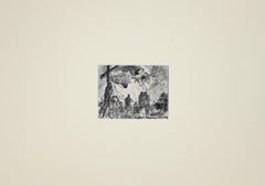 Jesus Christ on the Cross -  Ink Drawing - Early 20th Century