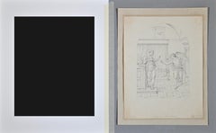 El anuncio -  Dibujo de Giovanni Fontana - Siglo XVI
