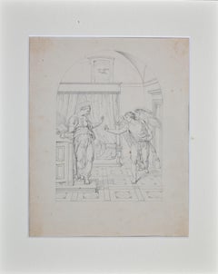 El anuncio -  Dibujo de Giovanni Fontana - Siglo XVI