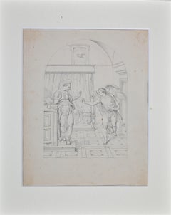 The Announcement -  Drawing by Giovanni Fontana - 16th Century