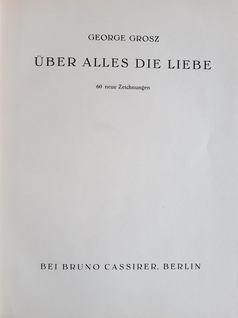 Über alles die Liebe - Livre rare illustré par George Grosz - 1930 en vente 2