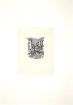 Figures - Woodcut by Ernesto Romagnoli - 1963