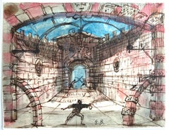 Paint Interior Drawings and Watercolors