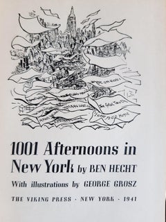 1001 Afternoons in New York - Rare Book illustrated by George Grosz - 1941